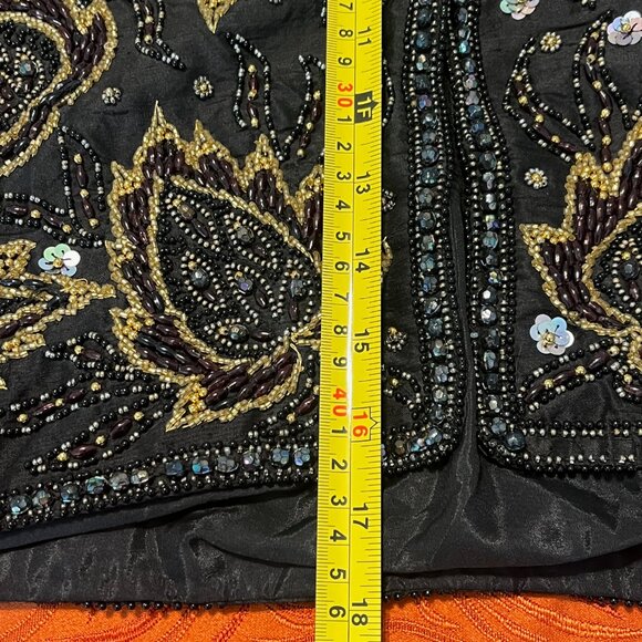 RARE PINKY CREATIONS Vintage Beaded Silk Vest - Picture 11 of 11